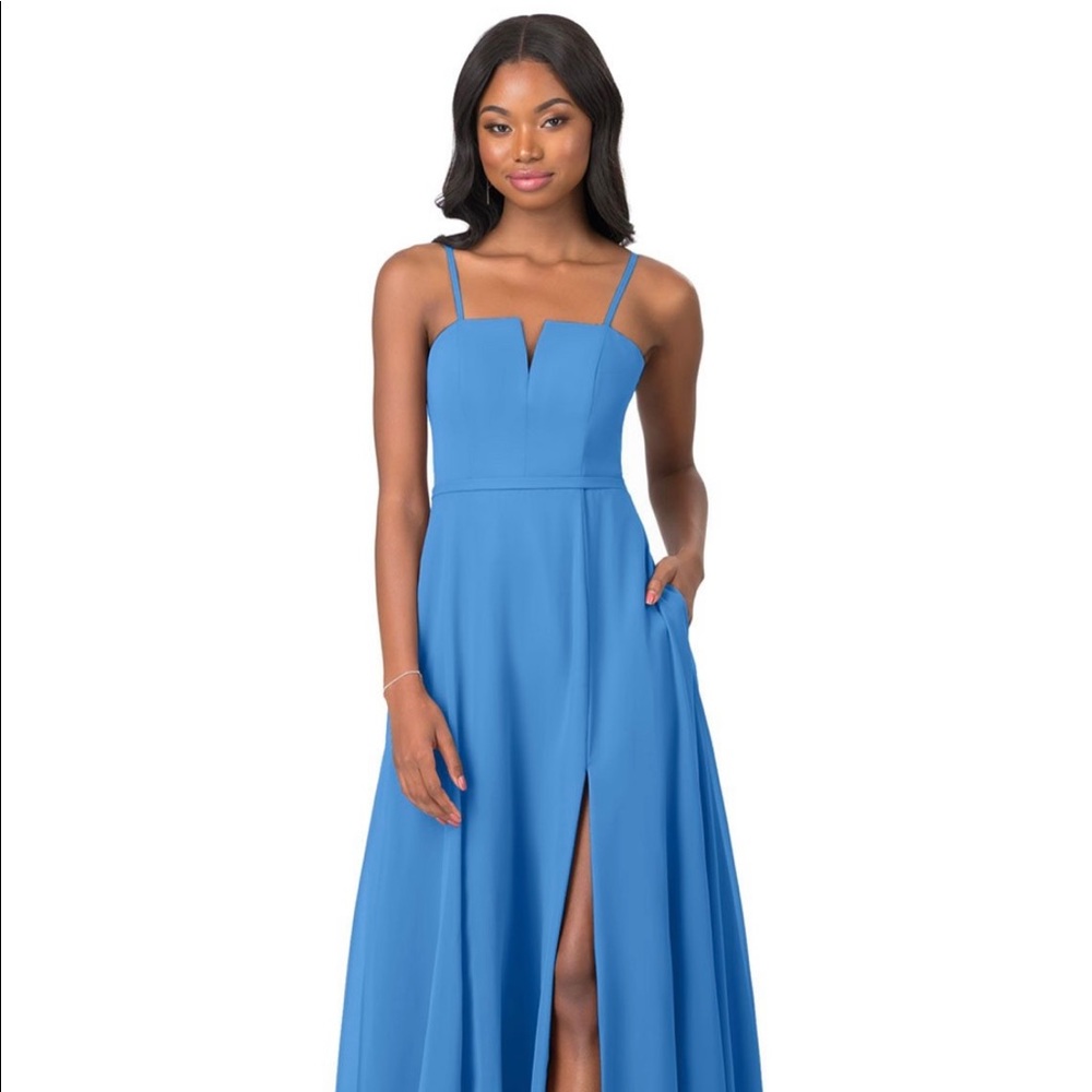 AZAZIE JANNETH Dusty Blue Dress